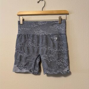 Gymshark Blue Patterned Athletic Shorts